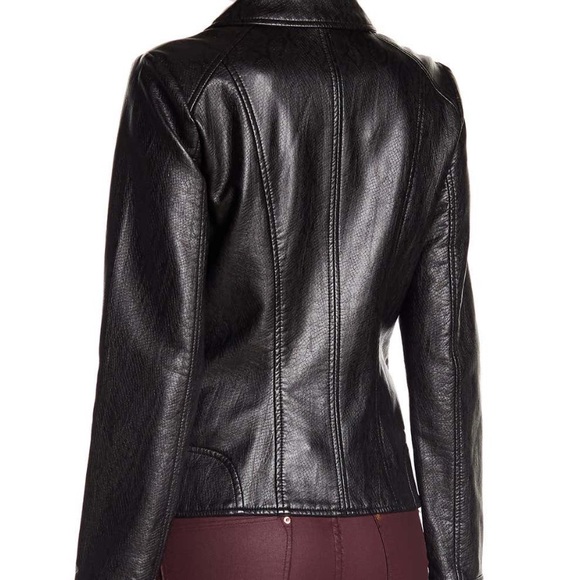 Guess Jackets & Coats Guess Faux Leather Moro Jacket Poshmark